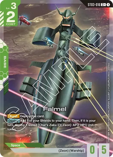 Falmel C+ ST03-016 Gundam card from Starter Deck 03: Zeon's Rush