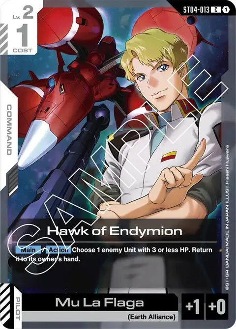 Hawk of Endymion ST04-013 ST04 Gundam card from Starter Deck 04: SEED Strike