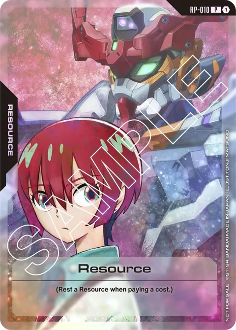 Resource Anime Expo 2025 RP-010 Gundam card from Promotional Resource Tokens