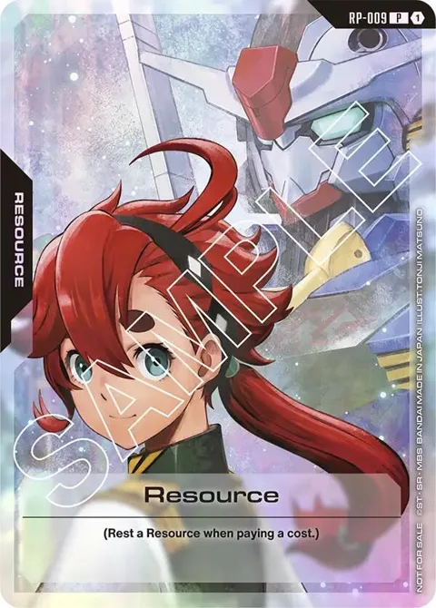Resource Gen Con 2025 RP-009 Gundam card from Promotional Resource Tokens
