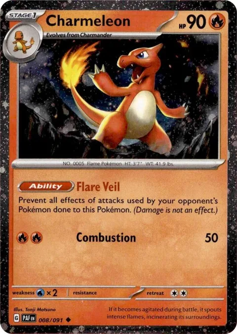 Charmeleon - 008/091 Cosmos Holo #008/091 Holofoil Pokémon card from Miscellaneous Cards & Products