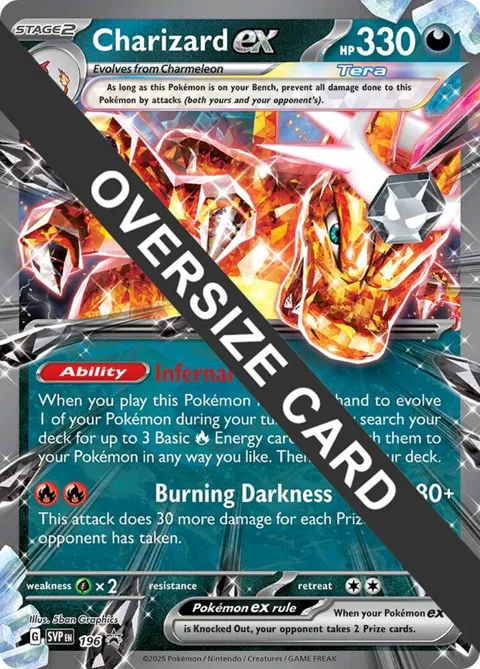 Charizard ex #196 Pokémon card from Jumbo Cards