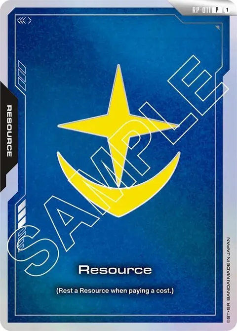 Resource Earth Federation Force RP-011 Gundam card from Promotional Resource Tokens