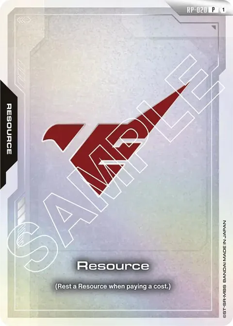 Resource Asticassia School of Technology RP-020 Gundam card from Promotional Resource Tokens