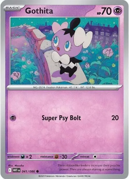 Gothita #041/086 Pokémon card from White Flare