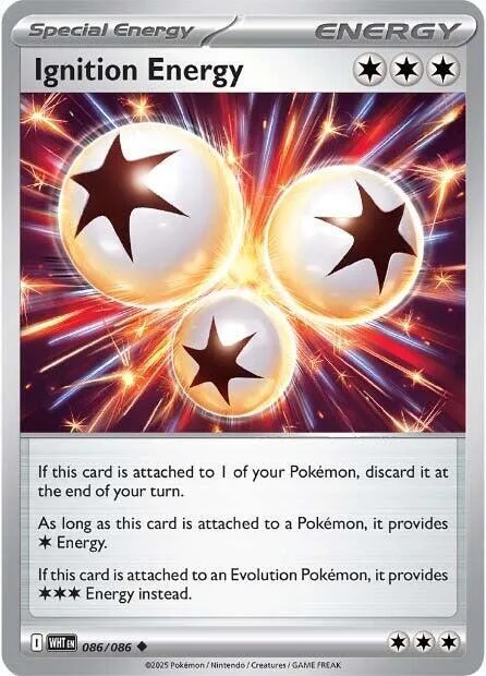 Ignition Energy #086/086 Reverse Holofoil Pokémon card from White Flare