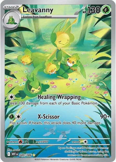 Leavanny #089/086 Holofoil Pokémon card from White Flare