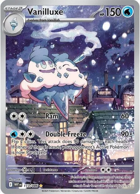 Vanilluxe #113/086 Holofoil Pokémon card from White Flare