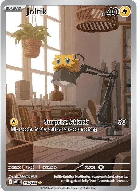 Joltik #116/086 Holofoil Pokémon card from White Flare