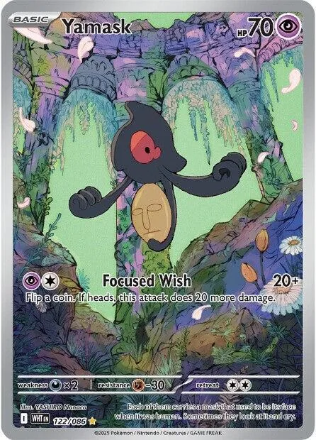 Yamask #122/086 Holofoil Pokémon card from White Flare