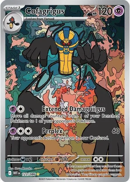Cofagrigus #123/086 Holofoil Pokémon card from White Flare