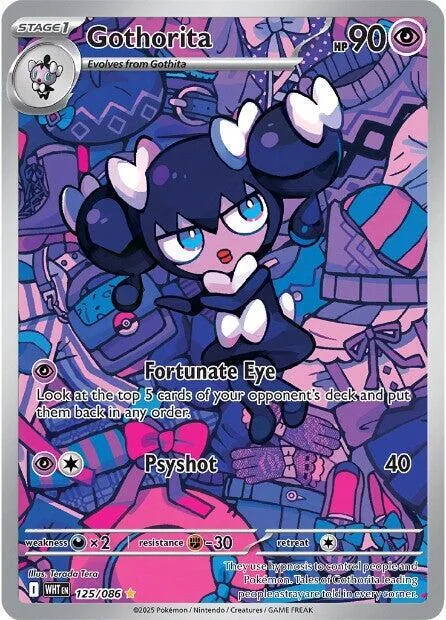 Gothorita #125/086 Holofoil Pokémon card from White Flare