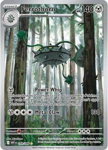 Ferrothorn #149/086 Holofoil Pokémon card from White Flare