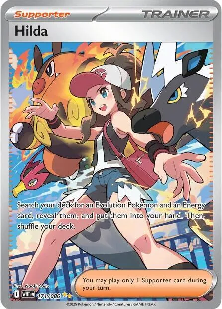Hilda #171/086 Holofoil Pokémon card from White Flare