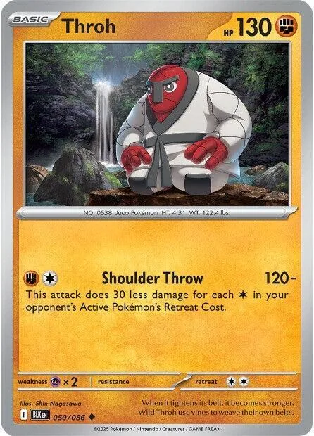 Throh #050/086 Pokémon card from Black Bolt