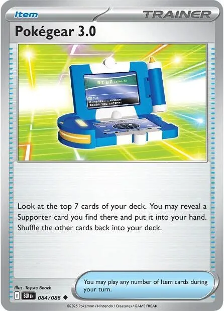 Pokegear 3.0 #084/086 Reverse Holofoil Pokémon card from Black Bolt