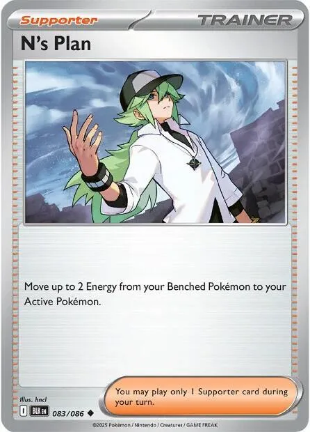 N's Plan #083/086 Pokémon card from Black Bolt