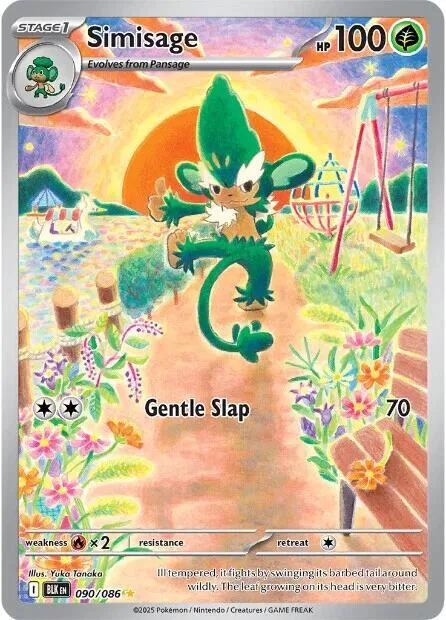 Simisage #090/086 Holofoil Pokémon card from Black Bolt