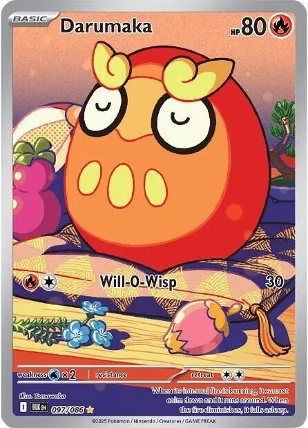 Darumaka #097/086 Holofoil Pokémon card from Black Bolt
