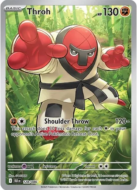 Throh #128/086 Holofoil Pokémon card from Black Bolt