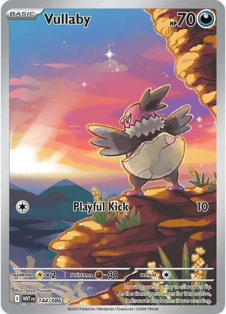 Vullaby #144/086 Holofoil Pokémon card from White Flare