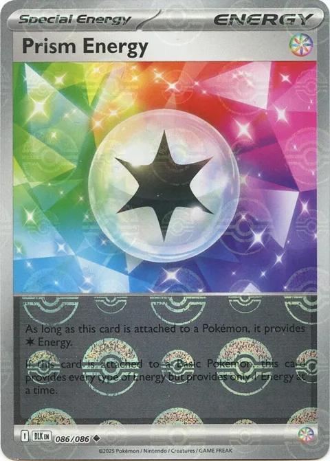Prism Energy Poke Ball Pattern #086/086 Holofoil Pokémon card from Black Bolt