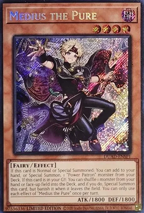 Medius the Pure DUAD-ENSP1 Yu-Gi-Oh card from Duelist's Advance
