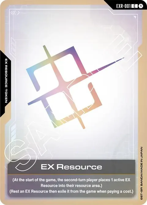 EX Resource EXR-001 GD01 Gundam card from Newtype Rising