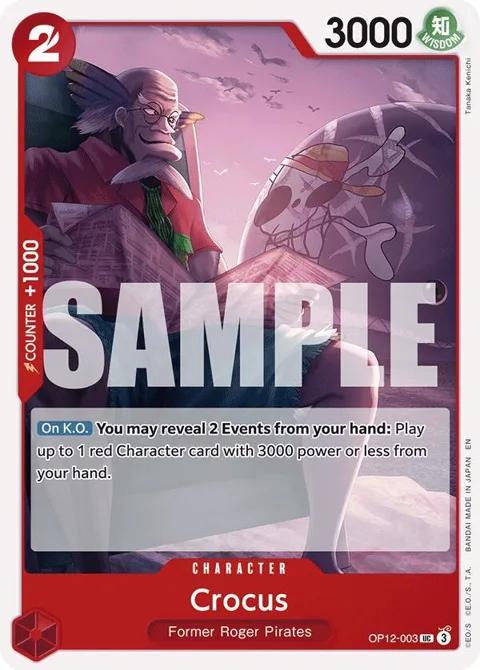 Crocus OP12-003 One Piece card from Legacy of the Master