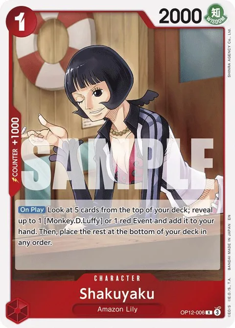 Shakuyaku OP12-006 One Piece card from Legacy of the Master
