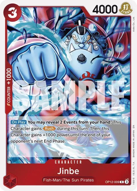 Jinbe OP12-009 One Piece card from Legacy of the Master