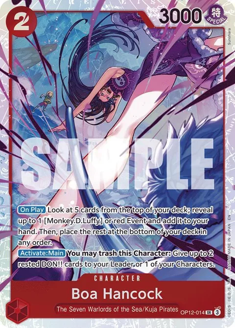 Boa Hancock OP12-014 One Piece card from Legacy of the Master