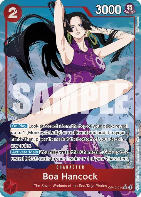 Boa Hancock Alt Art OP12-014 One Piece card from Legacy of the Master