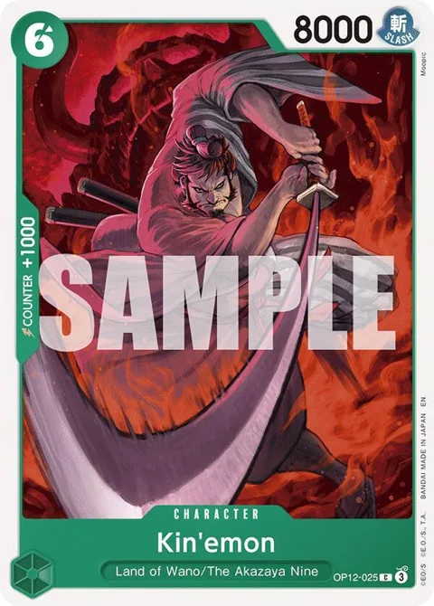 Kin'emon OP12-025 One Piece card from Legacy of the Master