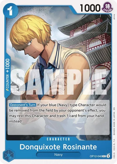 Donquixote Rosinante OP12-048 One Piece card from Legacy of the Master