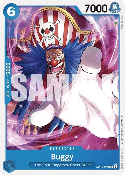 Buggy OP12-049 One Piece card from Legacy of the Master