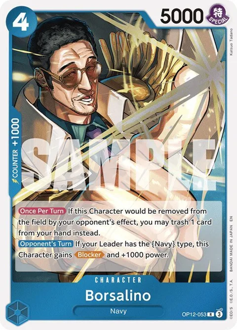 Borsalino OP12-053 One Piece card from Legacy of the Master