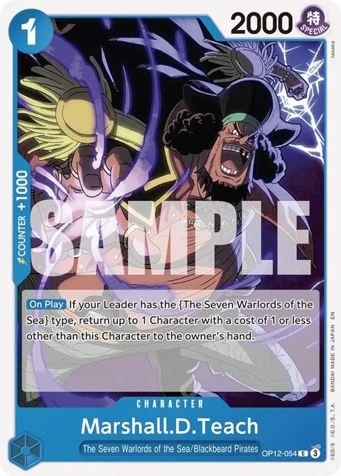 Marshall.D.Teach OP12-054 One Piece card from Legacy of the Master