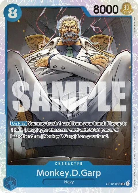 Monkey.D.Garp OP12-056 One Piece card from Legacy of the Master