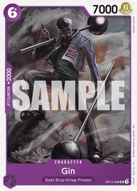 Gin OP12-068 One Piece card from Legacy of the Master