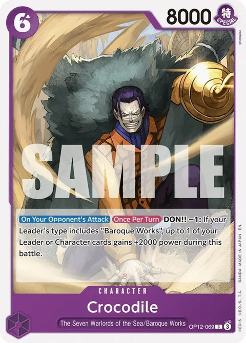 Crocodile OP12-069 One Piece card from Legacy of the Master