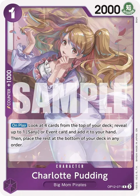 Charlotte Pudding OP12-071 One Piece card from Legacy of the Master