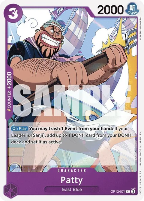 Patty OP12-074 One Piece card from Legacy of the Master