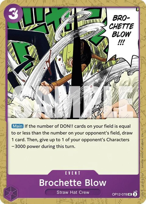 Brochette Blow OP12-078 One Piece card from Legacy of the Master
