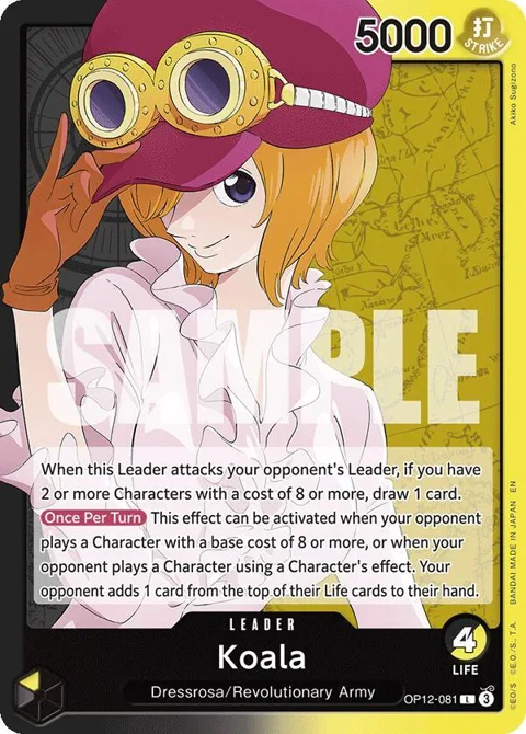 Koala OP12-081 One Piece card from Legacy of the Master