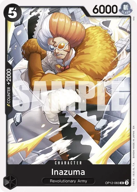 Inazuma OP12-083 One Piece card from Legacy of the Master