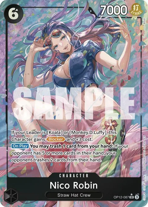 Nico Robin Alt Art OP12-087 One Piece card from Legacy of the Master