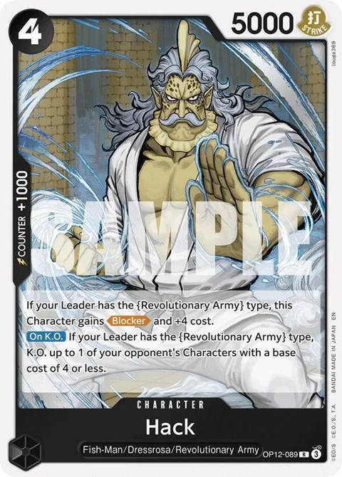 Hack OP12-089 One Piece card from Legacy of the Master
