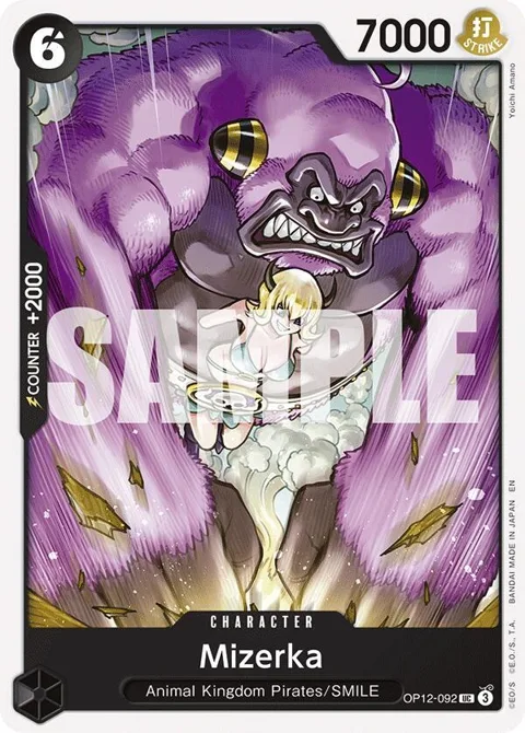 Mizerka OP12-092 One Piece card from Legacy of the Master