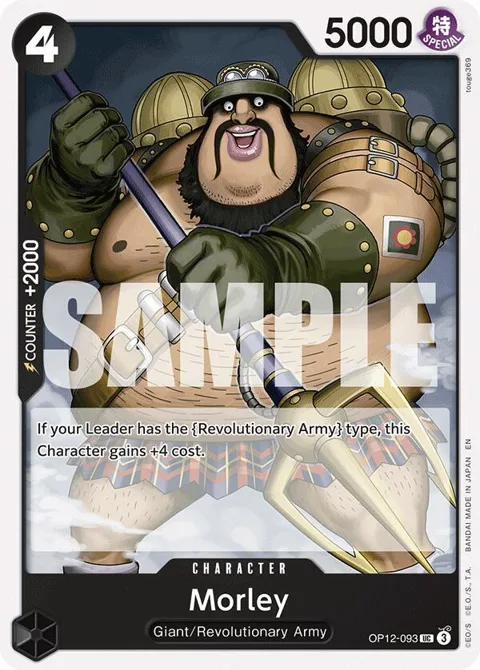 Morley OP12-093 One Piece card from Legacy of the Master